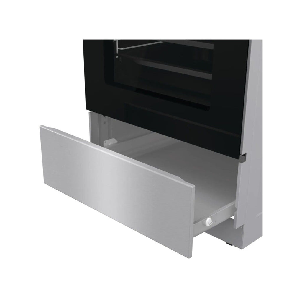 Gorenje GECS5C70XA Cucina da accosto cm. 50 - 4 zone cottura elettriche + 1 forno elettrico - inox/nero