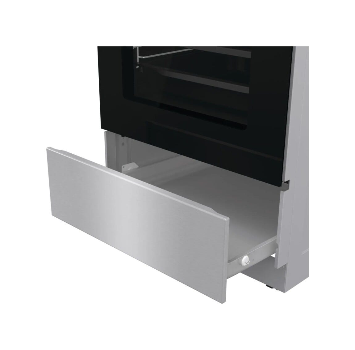 Gorenje GECS5C70XA Cucina da accosto cm. 50 - 4 zone cottura elettriche + 1 forno elettrico - inox/nero