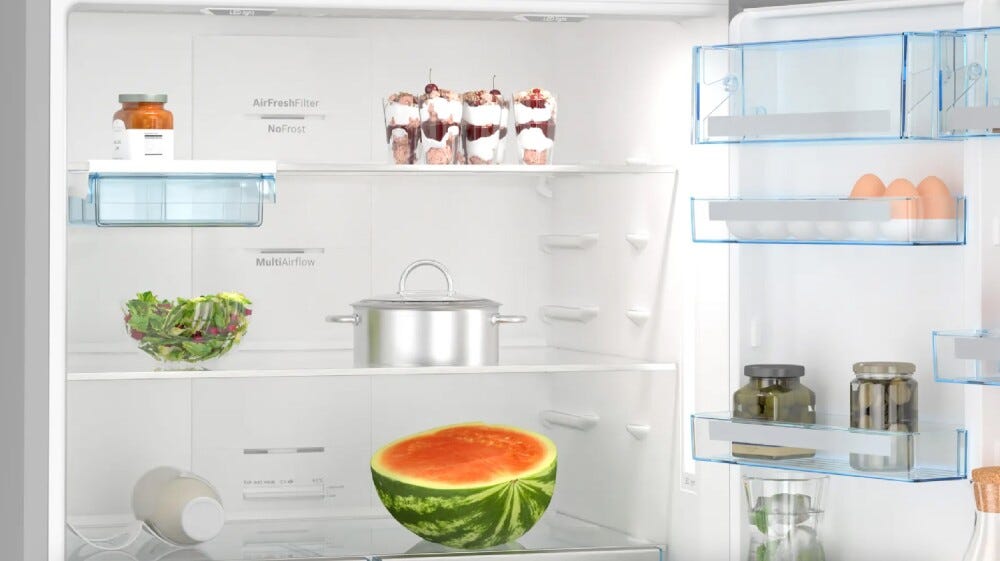 Bosch KGN86AIDR Serie 6 Frigorifero con congelatore a libera installazione cm. 86 h 186 - lt. 631 - inox antimpronta