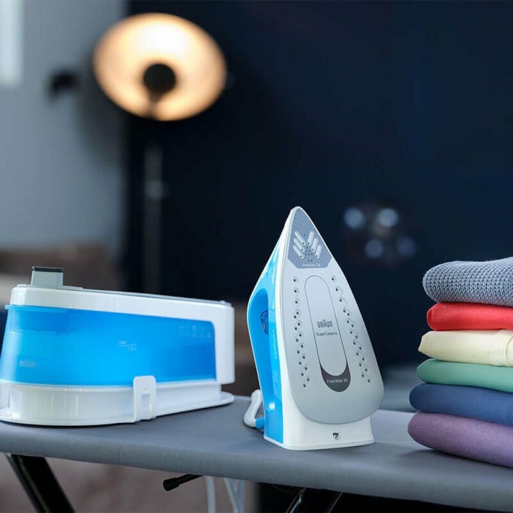 Braun 0128802000 CareStyle Ferro da stiro con caldaia a vapore - bianco/azzurro