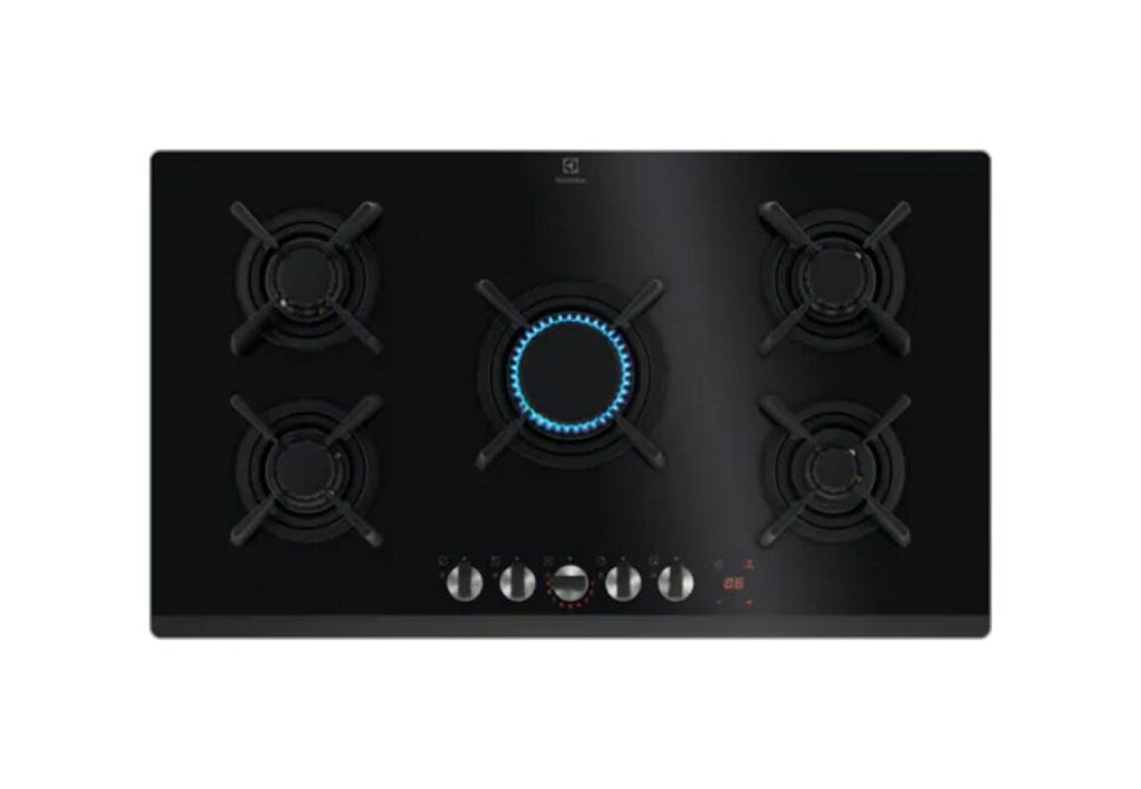 Electrolux KGG953753K 800 Piano cottura a gas cm. 88 - vetroceramica nero