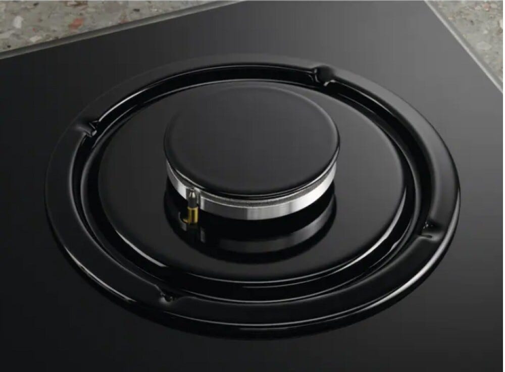Electrolux KGG753753K 800 Piano cottura a gas cm. 74 - vetroceramica nero