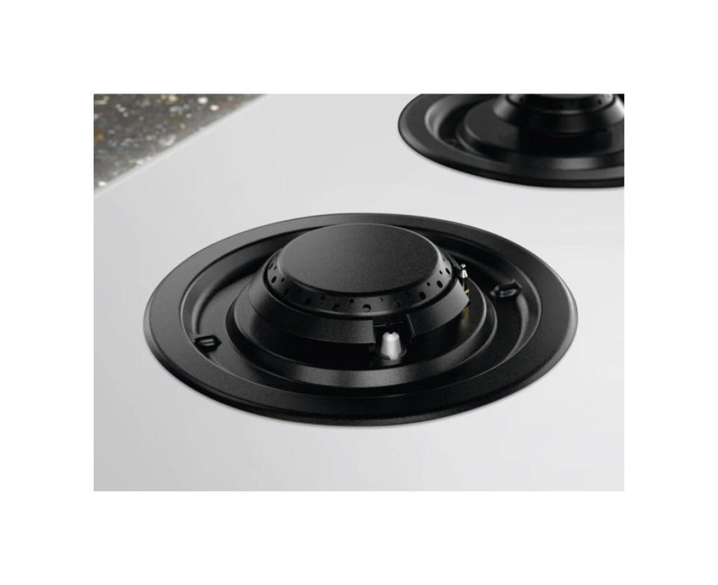 Electrolux KGG643753W 800 Piano cottura a gas cm. 59 - vetroceramica bianco