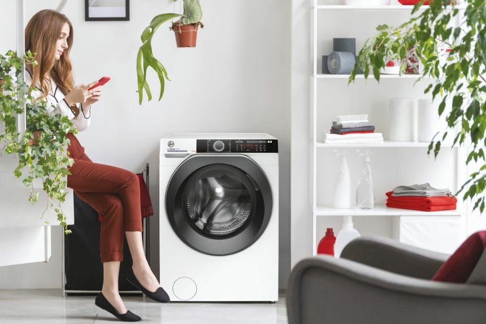 Hoover HWE410AMBS1S H-WASH 500 Lavatrice cm. 60 - capacità 10 kg - bianco