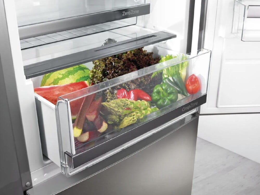 Gorenje NRK6192AS4 Frigorifero con congelatore a libera installazione cm. 60 h. 187 - lt. 304 - grigio