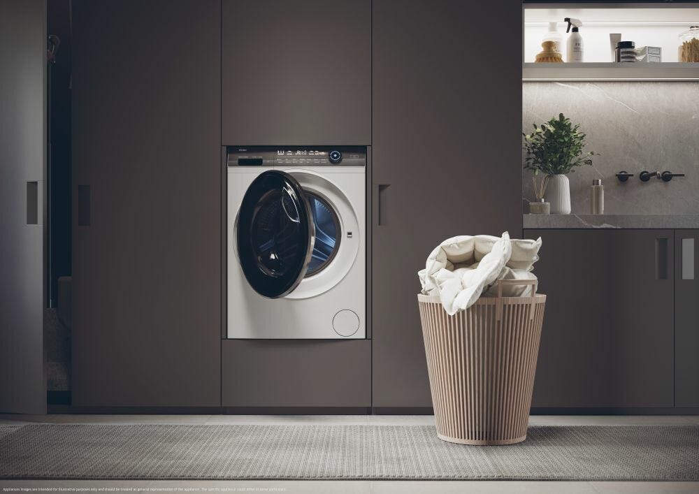 Haier HW90B149IGIU1 I-Pro Series 7 Lavatrice slim cm. 60 - profondità cm. 44 - capacità 9 kg - bianco
