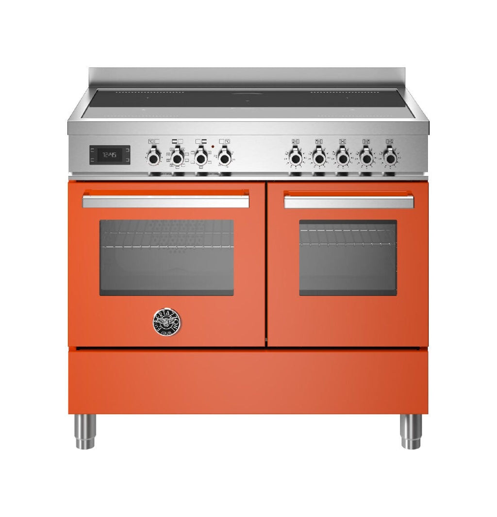 Bertazzoni PRO105I2EART Professional Cucina da accosto cm. 100 - 2 forni elettrici - 5 zone induzione - scaldavivande - arancio