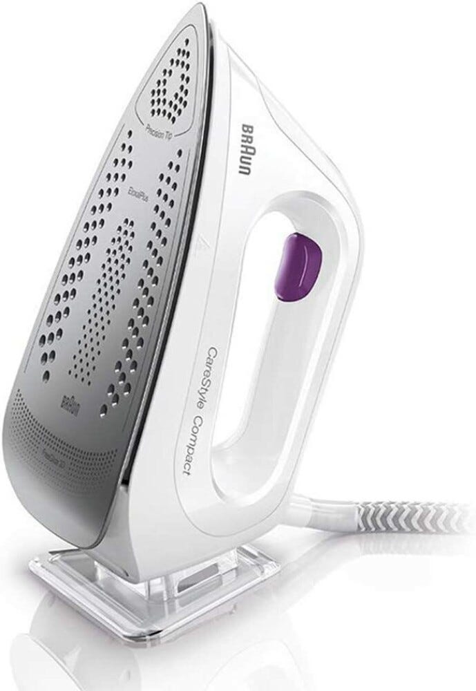 Braun IS2144VI Ferro da stiro con caldaia a vapore - bianco/viola