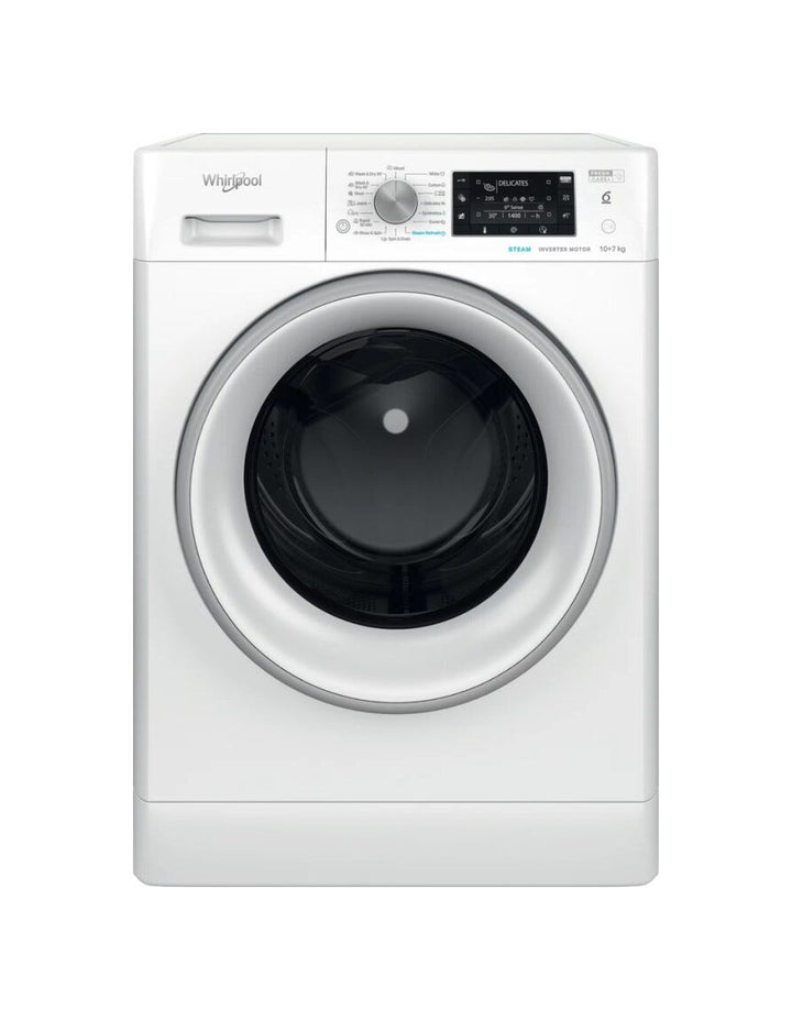 Whirlpool FFWDD1076258SVEE Lavasciuga cm. 60 - lavaggio 10 kg - asicugatura 7 kg - bianco