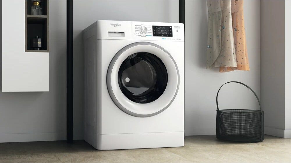 Whirlpool FFWDD1076258SVEE Lavasciuga cm. 60 - lavaggio 10 kg - asicugatura 7 kg - bianco