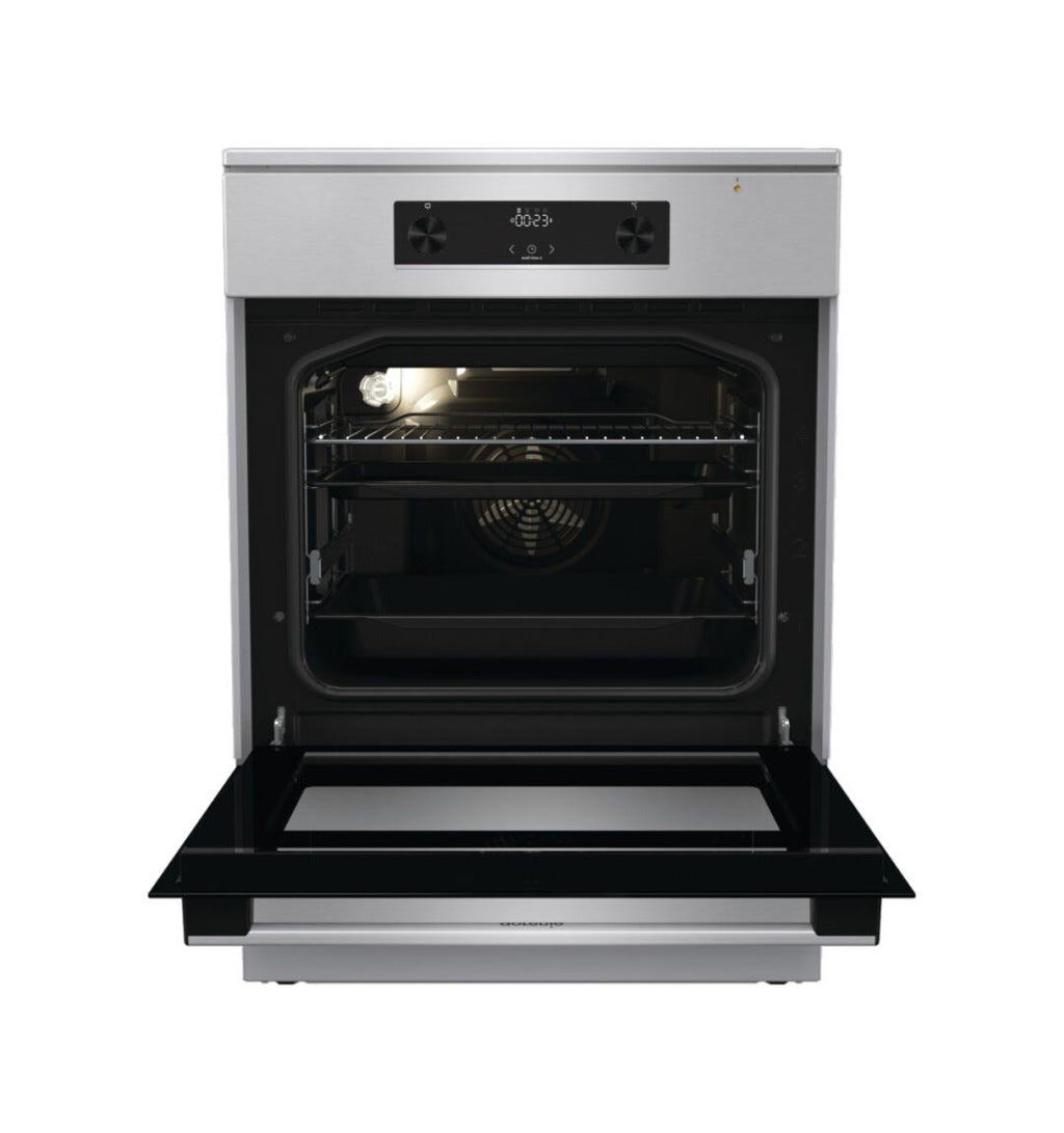 Gorenje GEIT6C60XPG Cucina da accosto cm. 60 - 4 zone cottura a induzione + 1 forno elettrico - inox/nero