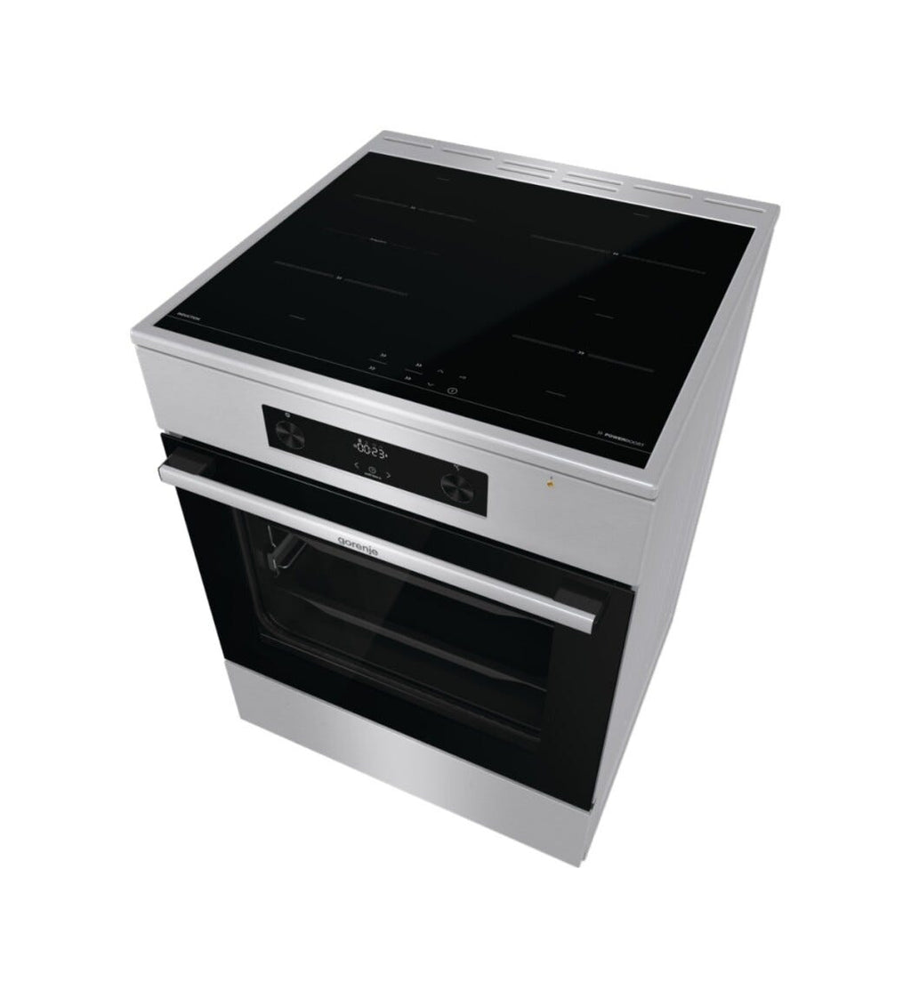 Gorenje GEIT6C60XPG Cucina da accosto cm. 60 - 4 zone cottura a induzione + 1 forno elettrico - inox/nero