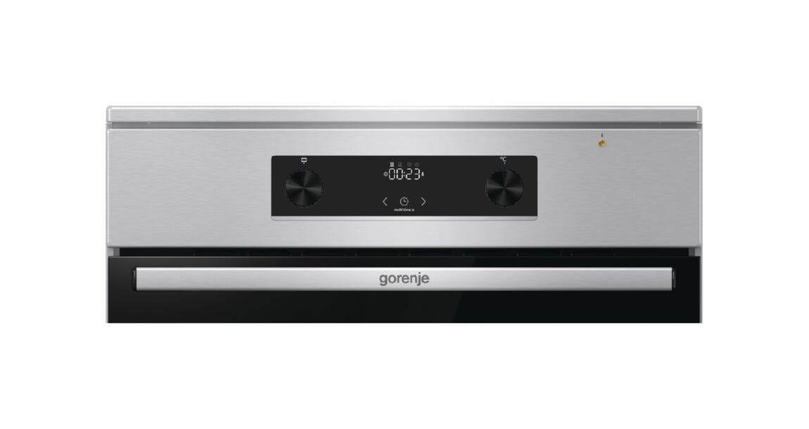 Gorenje GEIT6C60XPG Cucina da accosto cm. 60 - 4 zone cottura a induzione + 1 forno elettrico - inox/nero