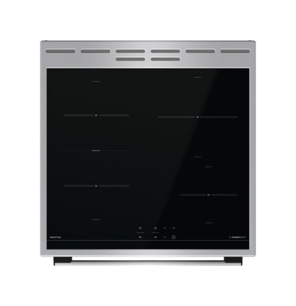 Gorenje GEIT6C60XPG Cucina da accosto cm. 60 - 4 zone cottura a induzione + 1 forno elettrico - inox/nero