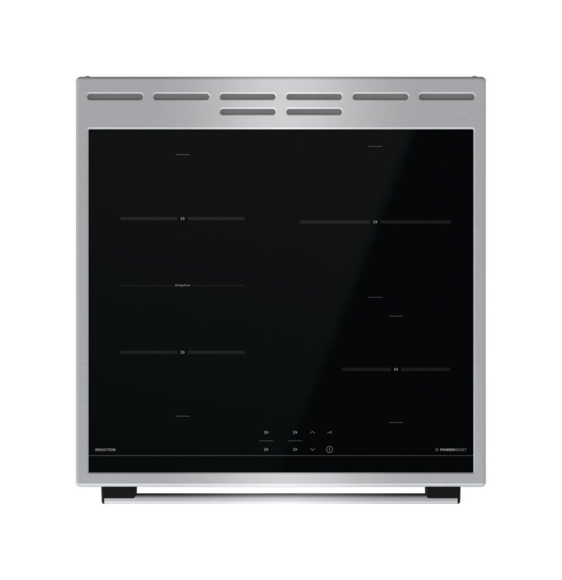 Gorenje GEIT6C60XPG Cucina da accosto cm. 60 - 4 zone cottura a induzione + 1 forno elettrico - inox/nero