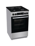 Gorenje GK5C60SJ Cucina da accosto cm. 50 - 4 fuochi gas + 1 forno elettrico - inox/nero