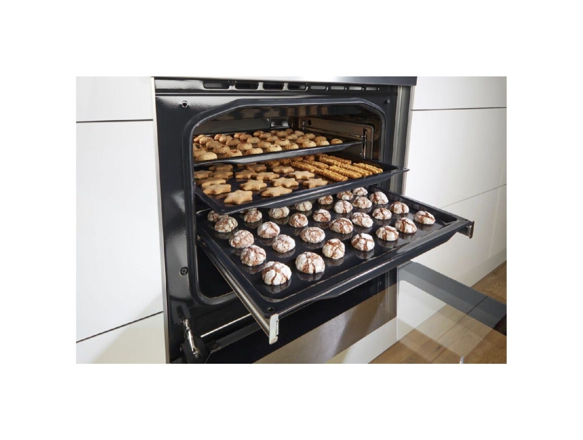 Gorenje GK5C60SJ Cucina da accosto cm. 50 - 4 fuochi gas + 1 forno elettrico - inox/nero