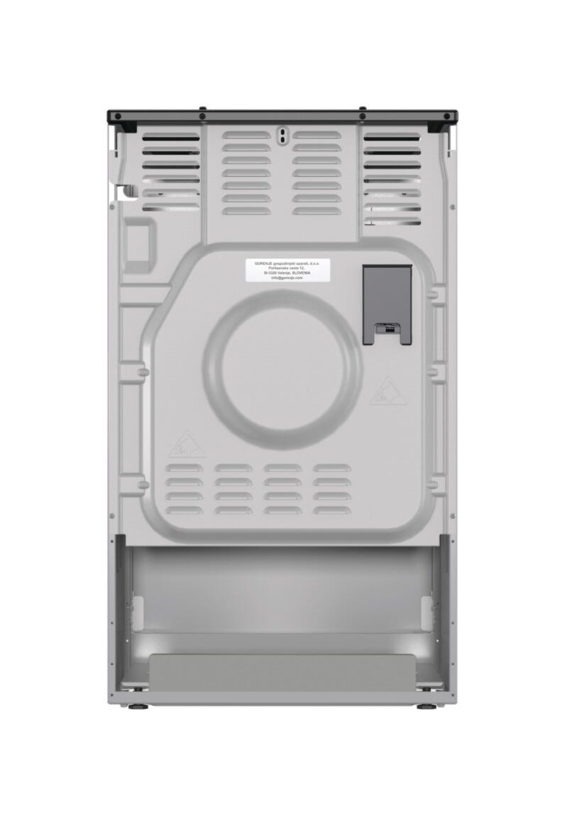 Gorenje GK5C60SJ Cucina da accosto cm. 50 - 4 fuochi gas + 1 forno elettrico - inox/nero