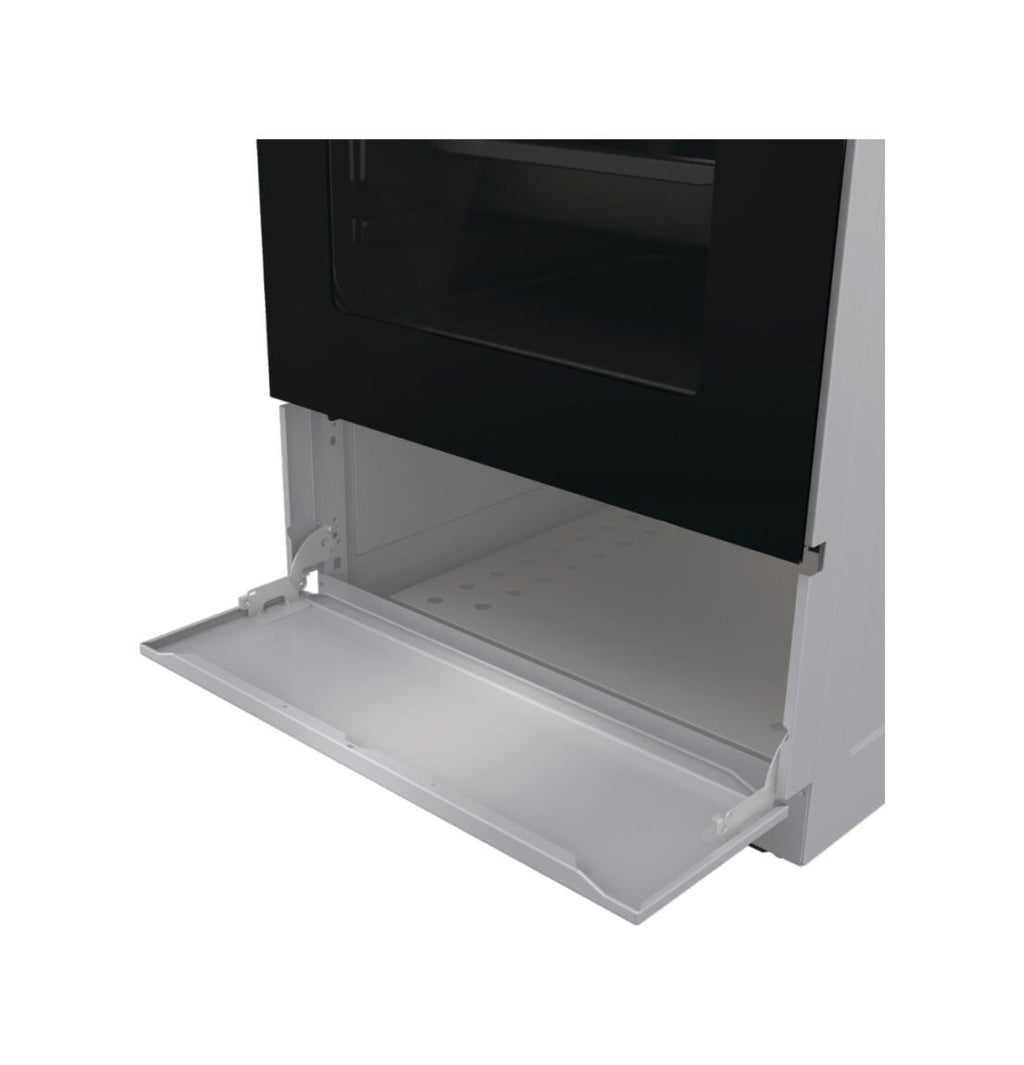 Gorenje GK5C60SJ Cucina da accosto cm. 50 - 4 fuochi gas + 1 forno elettrico - inox/nero