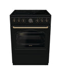 Gorenje GECS6B71CLB Cucina da accosto cm. 60 - 4 zone cottura elettriche + 1 forno elettrico - nero