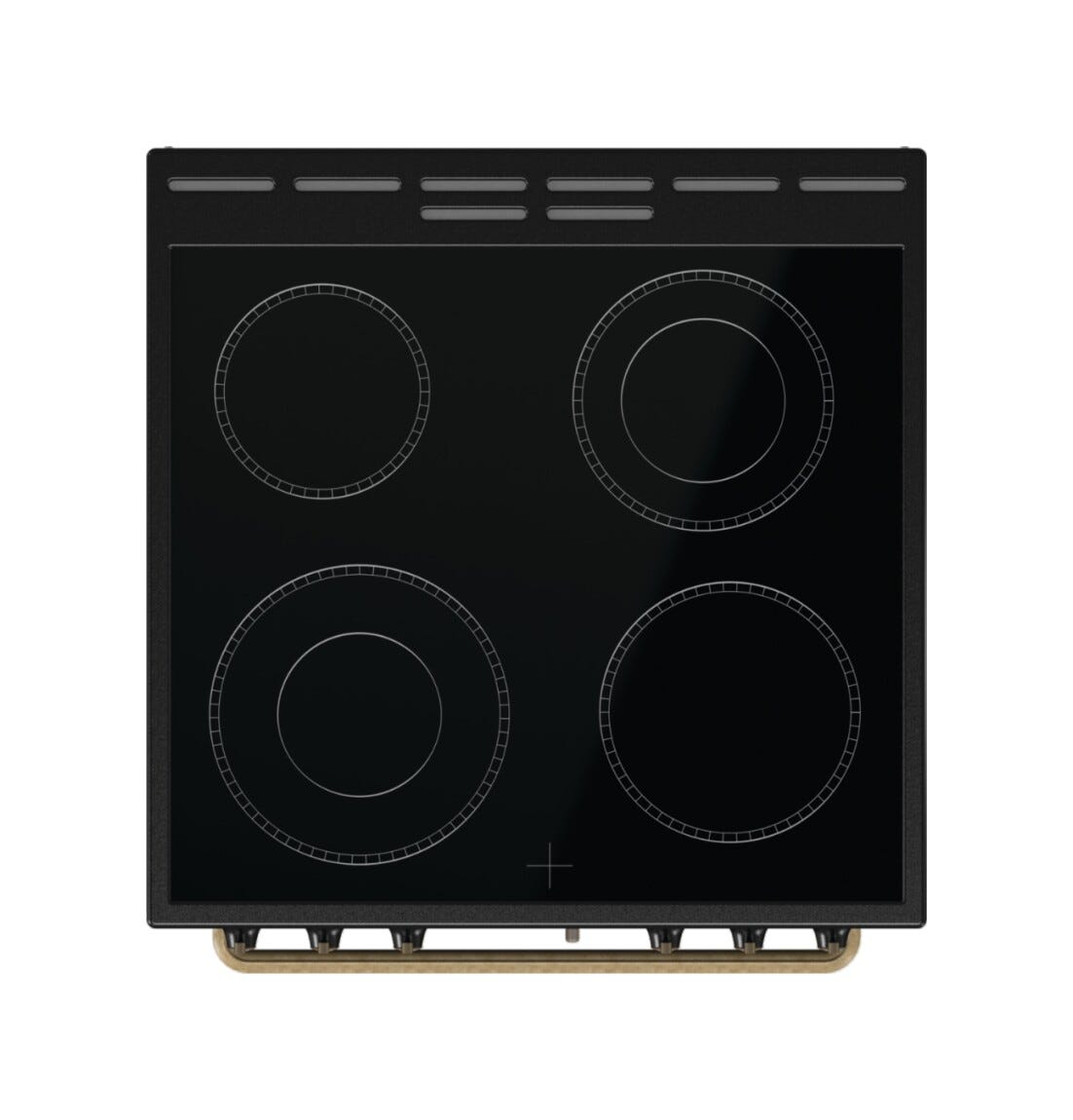 Gorenje GECS6B71CLB Cucina da accosto cm. 60 - 4 zone cottura elettriche + 1 forno elettrico - nero