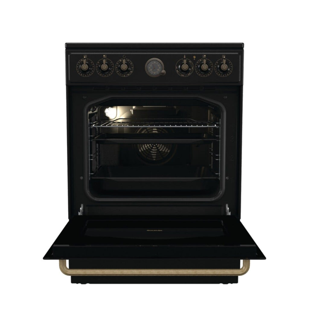 Gorenje GECS6B71CLB Cucina da accosto cm. 60 - 4 zone cottura elettriche + 1 forno elettrico - nero