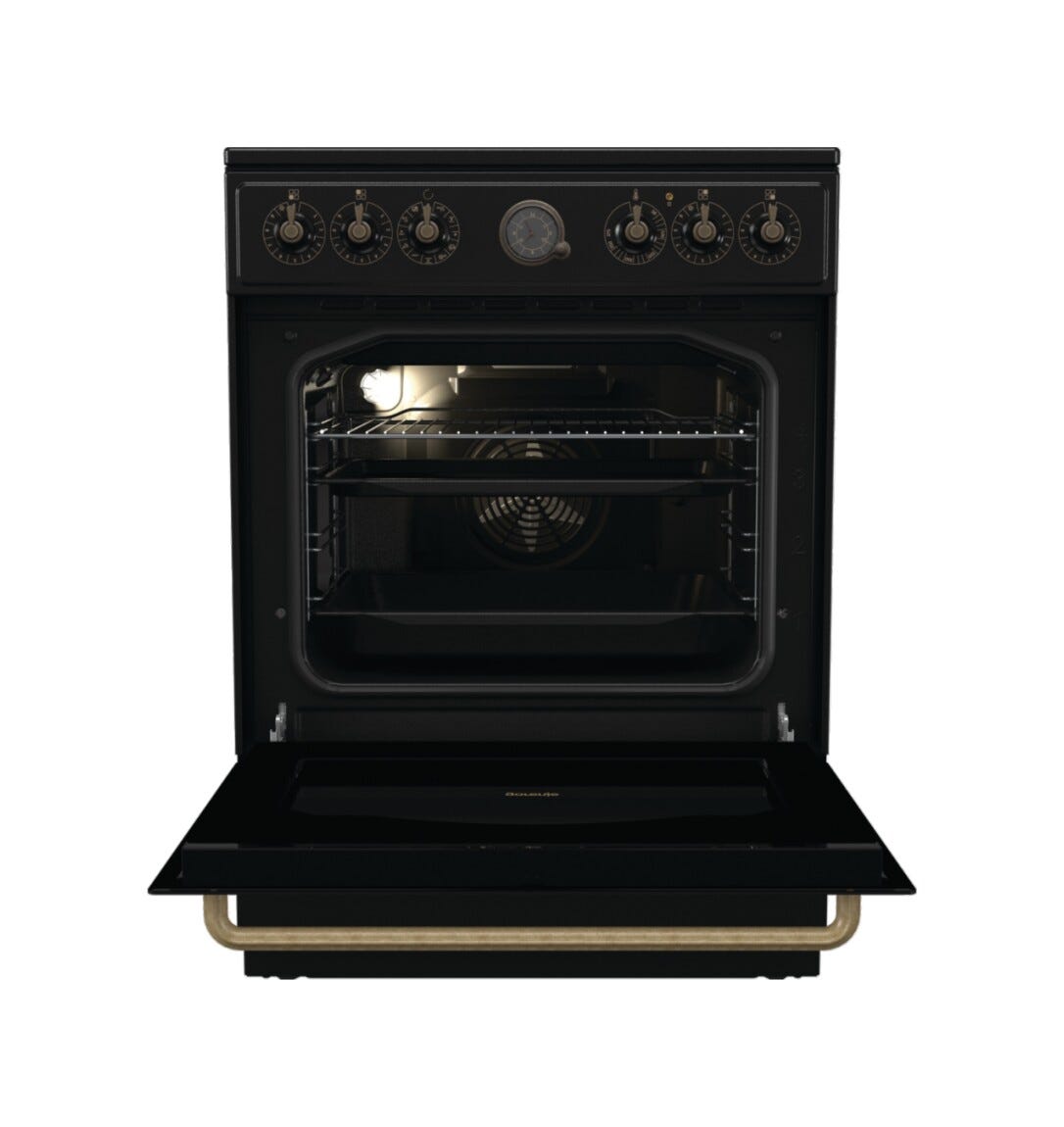 Gorenje GECS6B71CLB Cucina da accosto cm. 60 - 4 zone cottura elettriche + 1 forno elettrico - nero