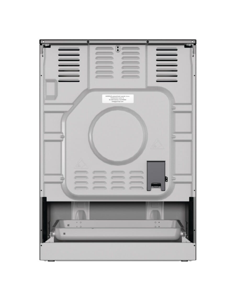 Gorenje GECS6B71CLB Cucina da accosto cm. 60 - 4 zone cottura elettriche + 1 forno elettrico - nero