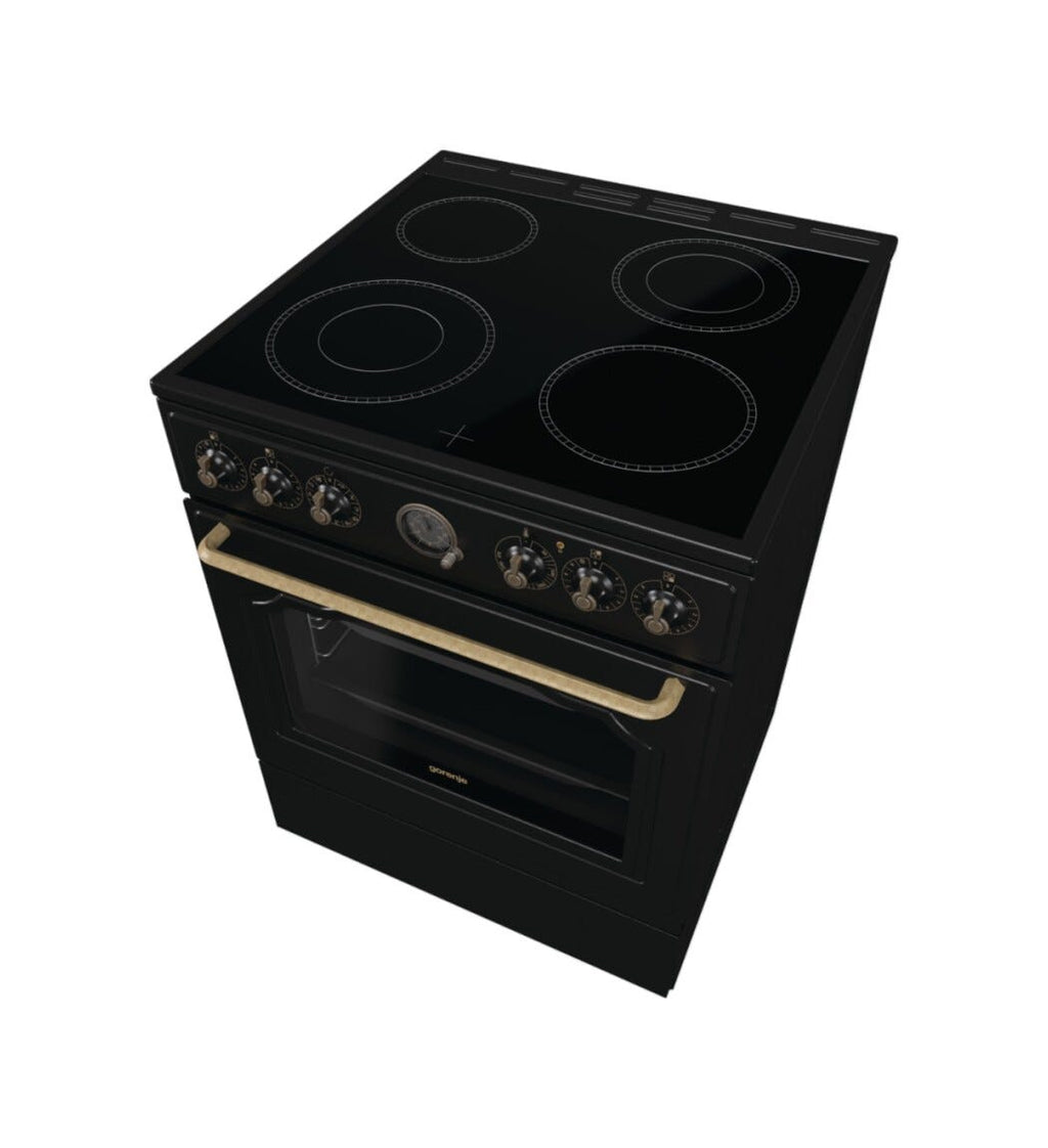 Gorenje GECS6B71CLB Cucina da accosto cm. 60 - 4 zone cottura elettriche + 1 forno elettrico - nero