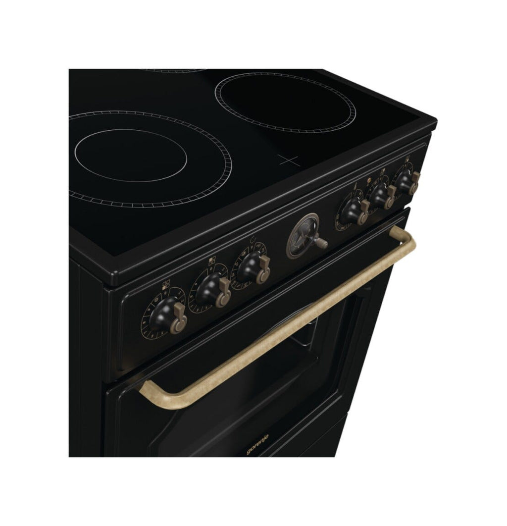 Gorenje GECS6B71CLB Cucina da accosto cm. 60 - 4 zone cottura elettriche + 1 forno elettrico - nero