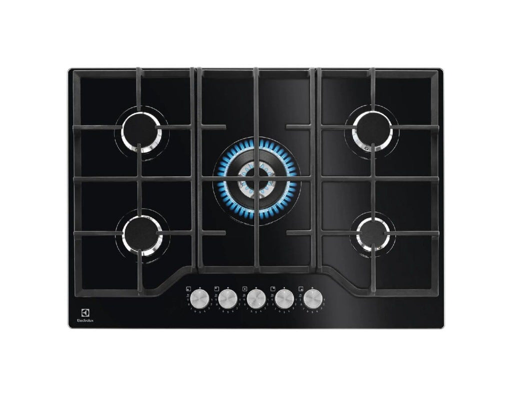 Electrolux EGG7536S2K Piano cottura a gas cm. 74 - vetroceramica nero