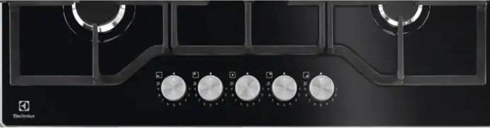 Electrolux EGG7536S2K Piano cottura a gas cm. 74 - vetroceramica nero