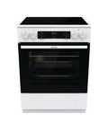 Gorenje GECS6C70WC Cucina da accosto cm. 60 - 4 zone cottura elettriche + 1 forno elettrico - bianco/nero