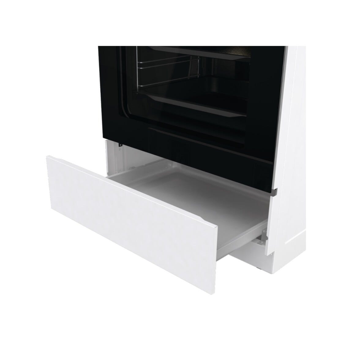Gorenje GECS6C70WC Cucina da accosto cm. 60 - 4 zone cottura elettriche + 1 forno elettrico - bianco/nero