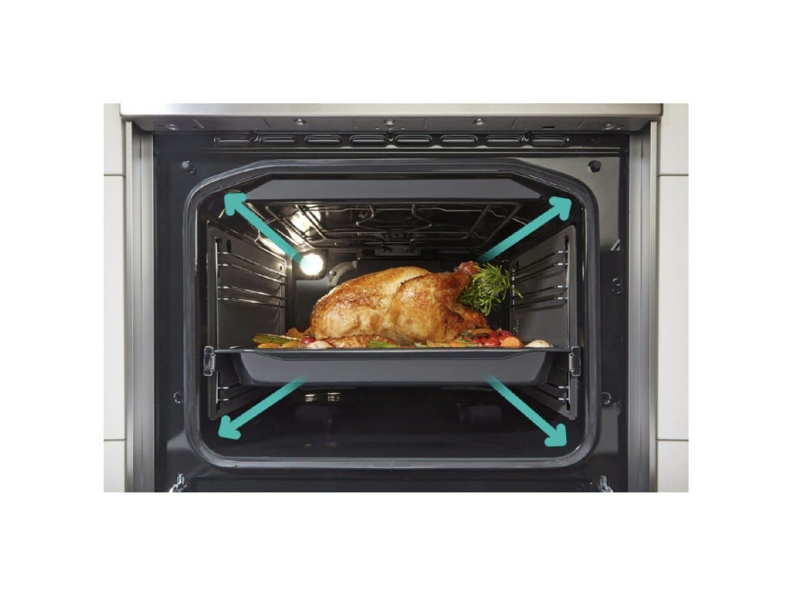 Gorenje GECS6C70WC Cucina da accosto cm. 60 - 4 zone cottura elettriche + 1 forno elettrico - bianco/nero