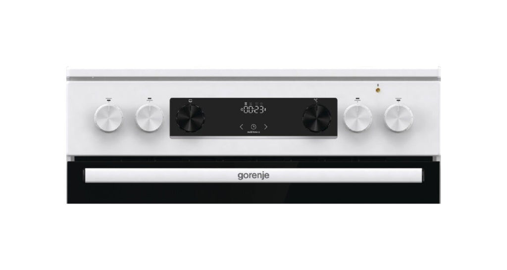 Gorenje GECS6C70WC Cucina da accosto cm. 60 - 4 zone cottura elettriche + 1 forno elettrico - bianco/nero