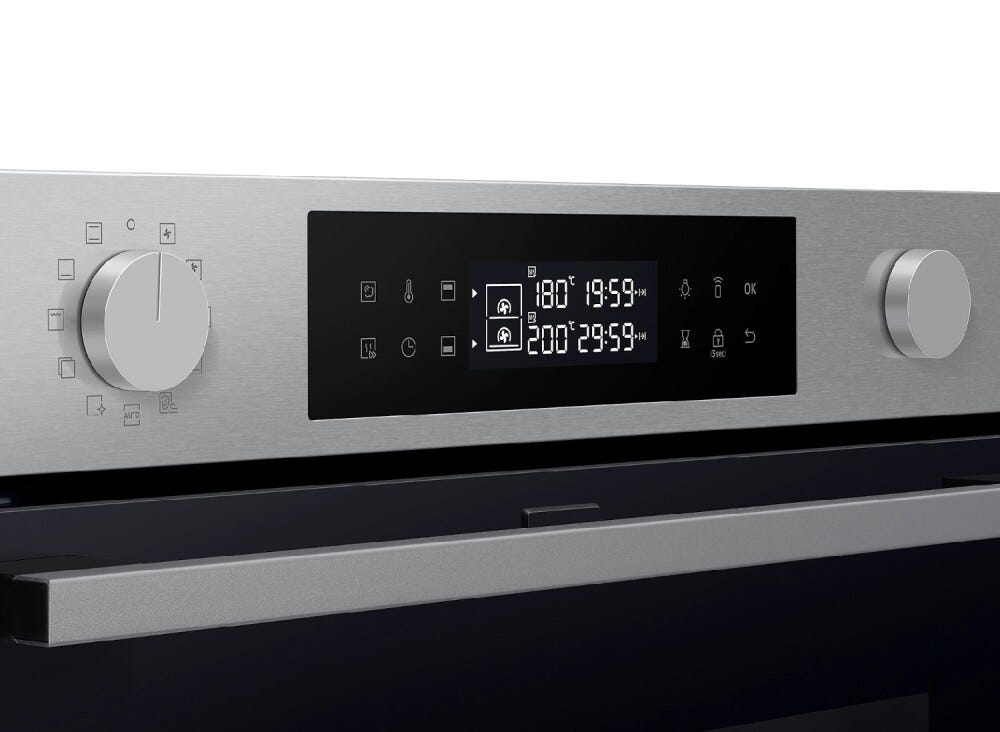 Samsung NV7B4545VAS Forno combinato a vapore cm. 60 - nero / inox