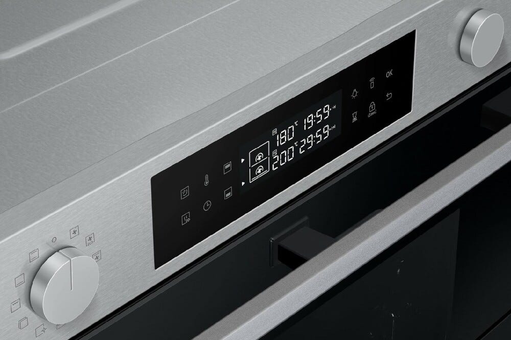 Samsung NV7B4545VAS Forno combinato a vapore cm. 60 - nero / inox