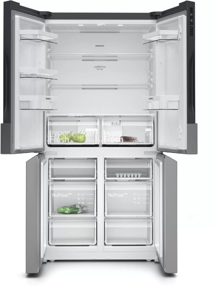 Siemens KF96NVPEA iQ300 Frigorifero con congelatore side by side - cm. 91 h 183 - lt. 605 - inox antimpronta