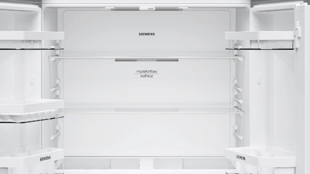Siemens KF96NVPEA iQ300 Frigorifero con congelatore side by side - cm. 91 h 183 - lt. 605 - inox antimpronta