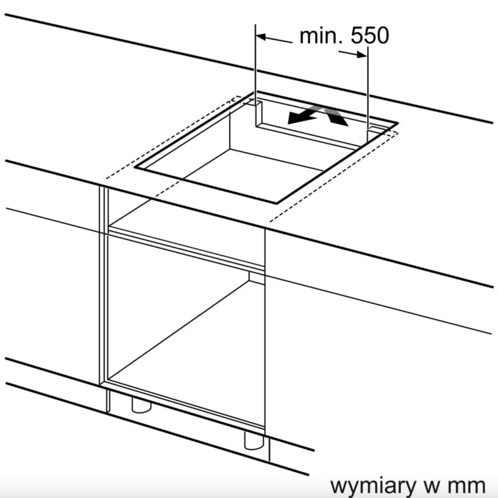 Bosch PVS63KBB5E Serie 4 Piano cottura a induzione cm. 59 - vetroceramica nero