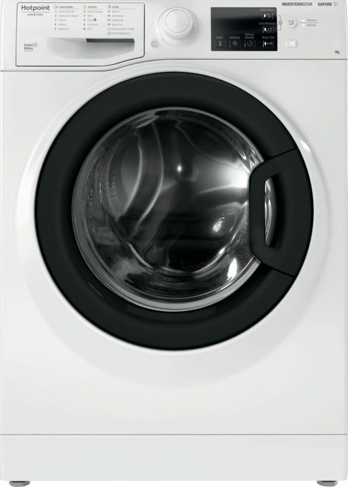 Hotpoint Ariston RSSGR527BI Lavatrice slim cm. 60 - profondità cm. 44 - capacità 7 kg - bianco
