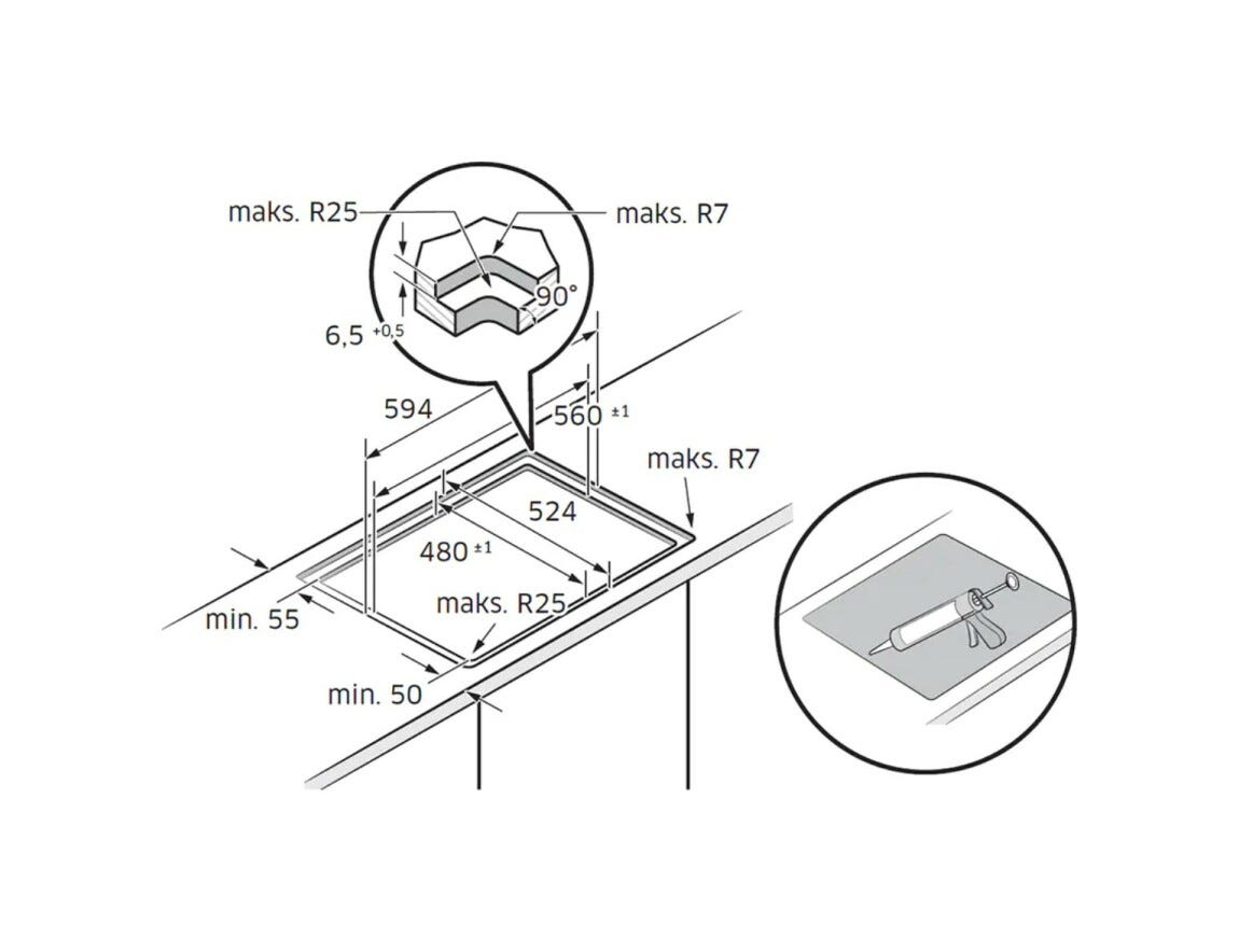 Samsung NZ64B6056FK Piano cottura a induzione cm. 60 - vetroceramica nero