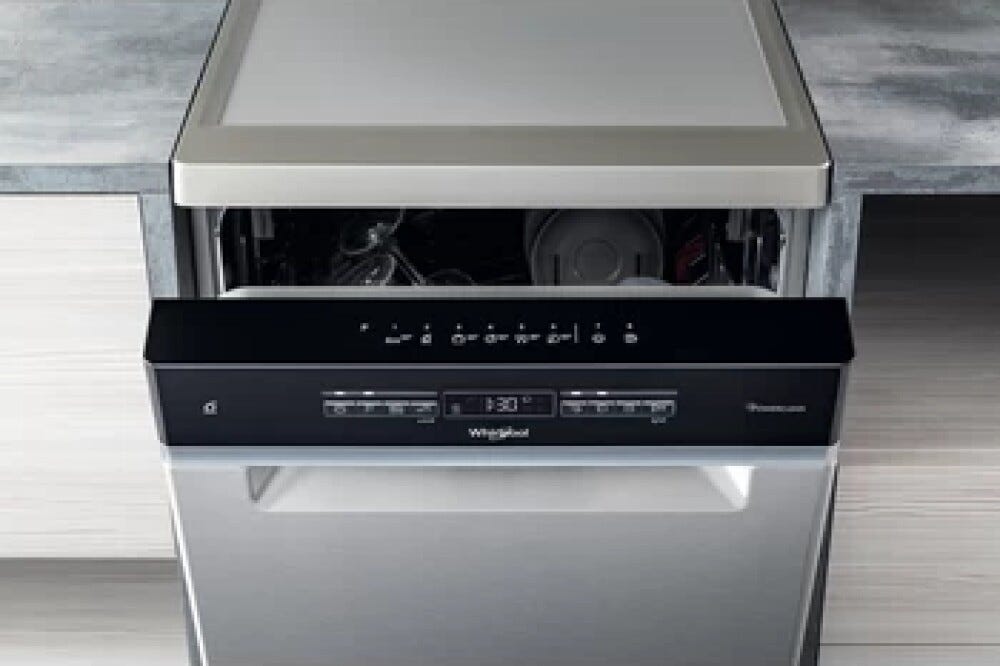 Whirlpool WSFO 3O23 PF X Lavastoviglie a libera installazione cm. 45 - 10 coperti - inox