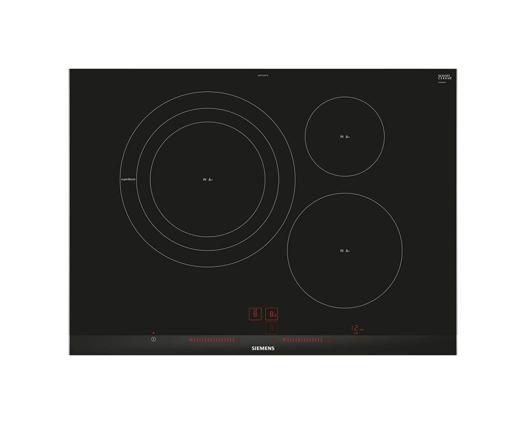 Siemens EH775LDC1E iQ300 Piano cottura a induzione cm. 70 - vetroceramica nero