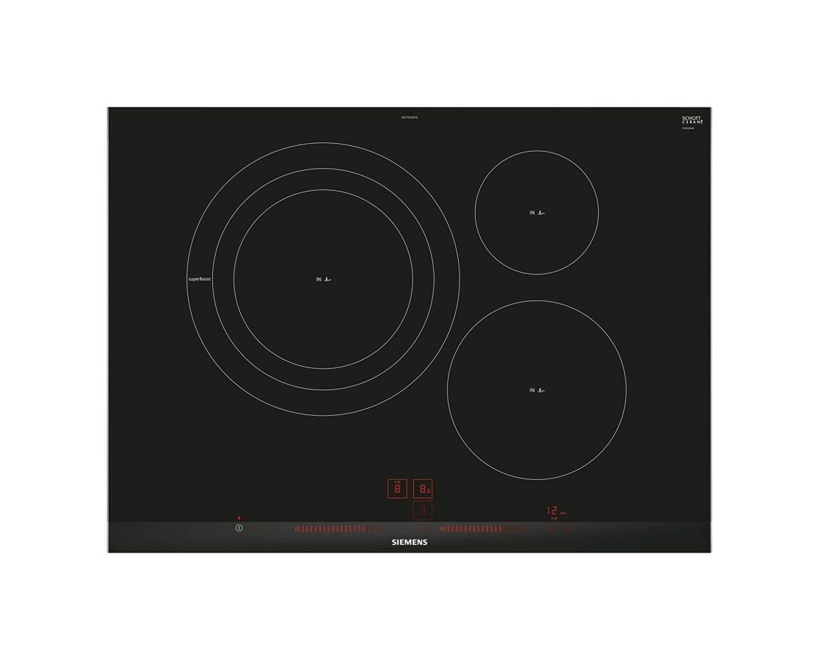 Siemens EH775LDC1E iQ300 Piano cottura a induzione cm. 70 - vetroceramica nero