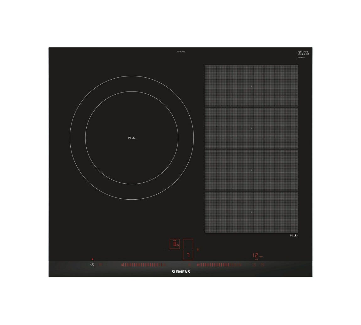 Siemens EX675LJC1E iQ700 Piano cottura a induzione cm. 60 - vetroceramica nero