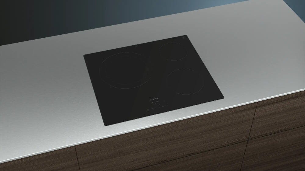 Siemens ET61RBKB8E iQ300 Piano cottura elettrico cm. 60 vetroceramica nero