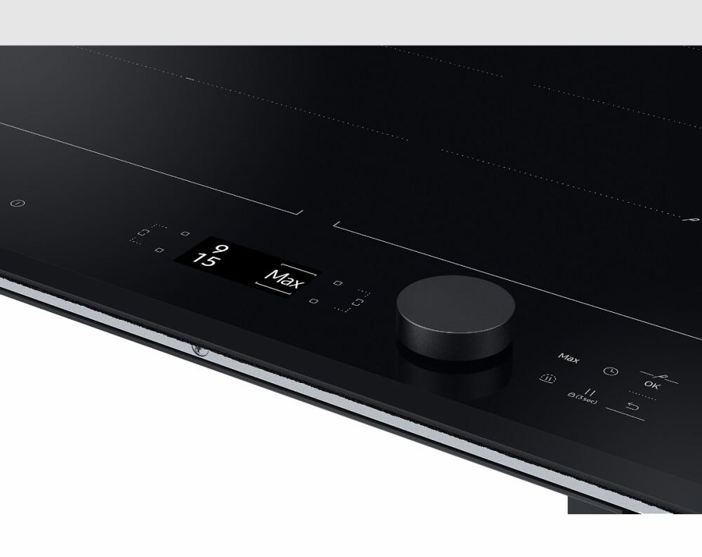 Samsung NZ64B7799KK Piano cottura ad induzione slim fit cm. 60 - nero