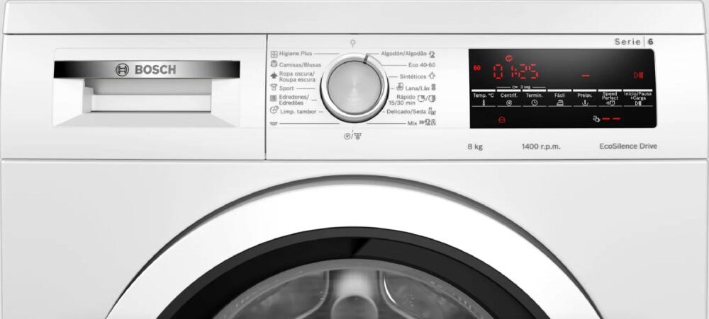 Bosch WUU28T63ES Serie 6 Lavatrice cm. 60 - capacità 8 kg - bianco